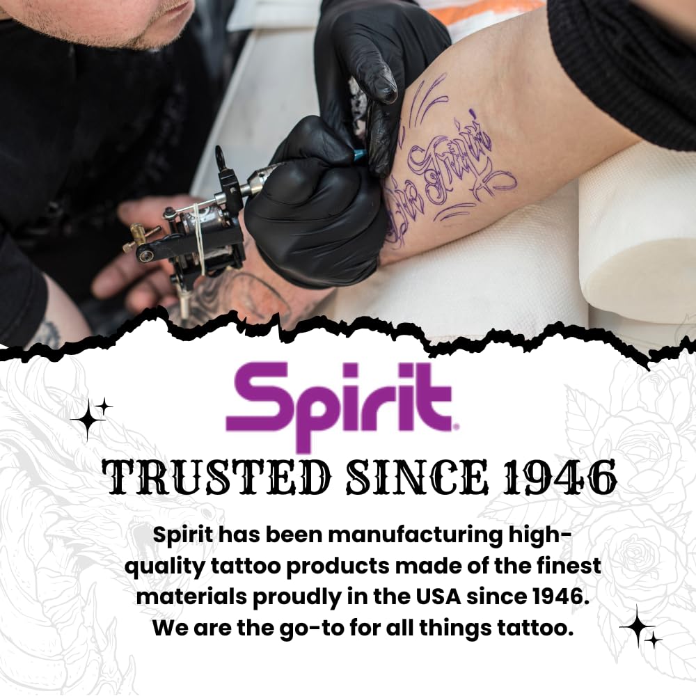 Spirit® Brand Tattoo Transfer Paper Freehand Thermal for Stencils, 8.5" x 14" - 100 Sheets, Certified Vegan, Proudly made in the USA