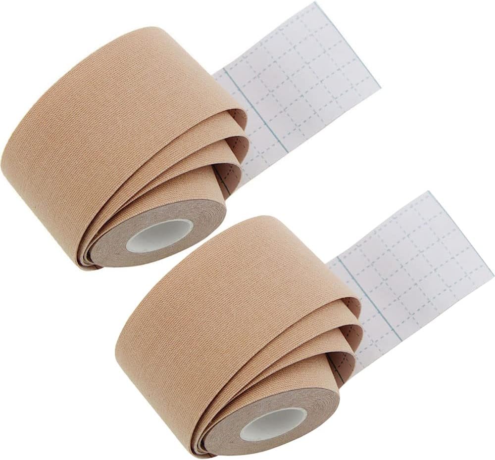 2Pcs Kinesiology Tape Athletic Recovery Elastic Tape Kneepad Muscle Pain Relief Knee Pads Support for Gym Fitness Bandage