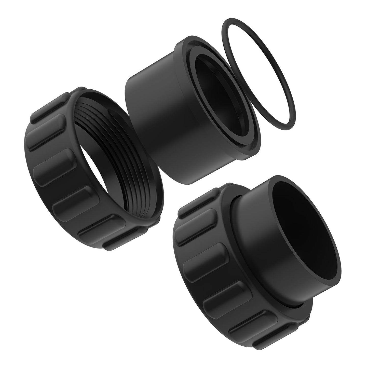 Black 520595 Union Replacement Kit Compatible with Pentair IntelliChlor&Ichlor Salt Chlorinator, Salt Cell Union Connector Kit for IC20 IC40 IC60 IC80 Pool/Spa Sanitizer and Automation Control Systems