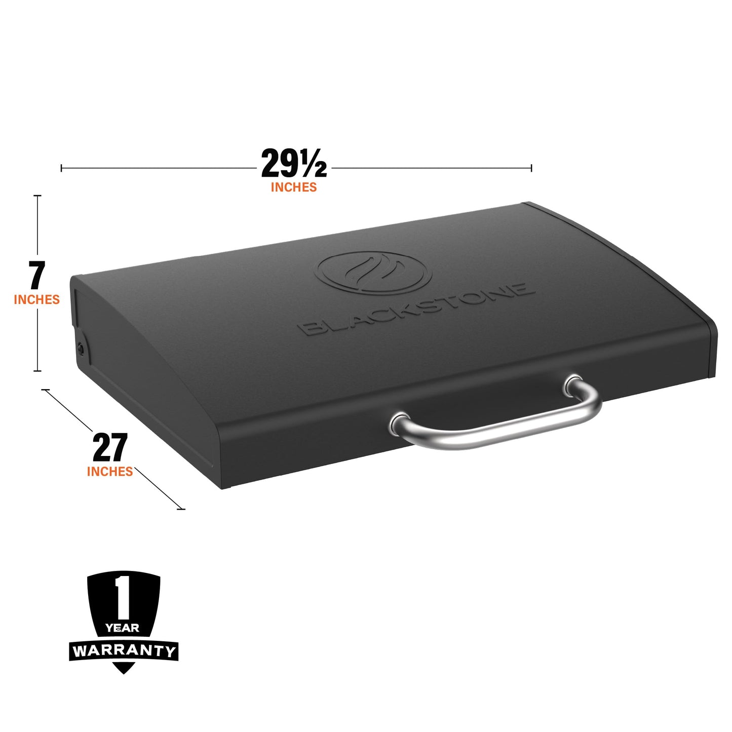 BLACKSTONE 5857 Omnivore 28" Griddle Hood, Built-in Flat Top Grill Hood with Handle, Powder Coated Steel, Black