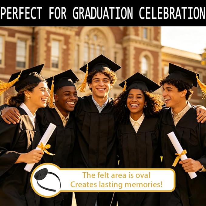 Graduation Cap Headband, Firm Anti-Fall Grad Cap Headband for Graduation Insert, Graduation Cap decorations Hat Accessories Graduations Gifts for Graduates, Students, Women Graduations Ceremonies
