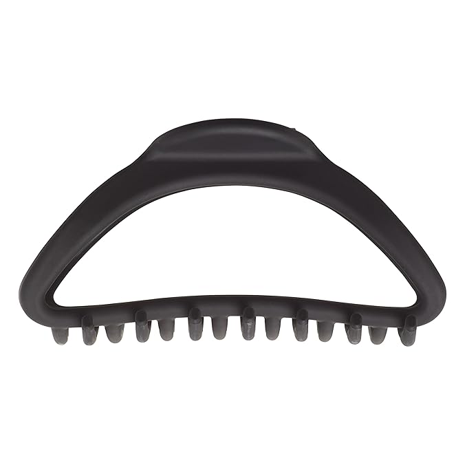 Goody Forever SlideProof Claw Clip - Black, Extra-Large, 3X Stronger, Secure Grip Jumbo Hair Accessories for Women & Men, Styling Accessories for All Occasions, Hair Clip for Thick Hair