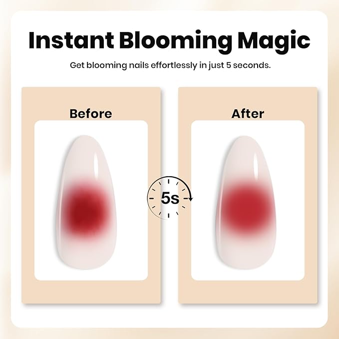 Beetles Blooming Gel for Nails - Easy Blooming Nail Art Gel for Floral & Marble Designs, UV/LED Cure Soak Off DIY at Home Gift for Women