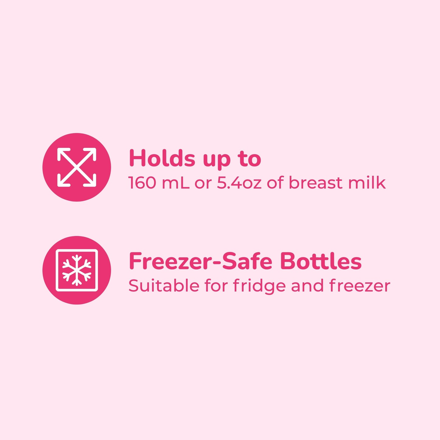 Spectra - Wide Neck Baby Bottles - Compatible with Spectra Breast Milk Pump Flanges (Pack of 2)