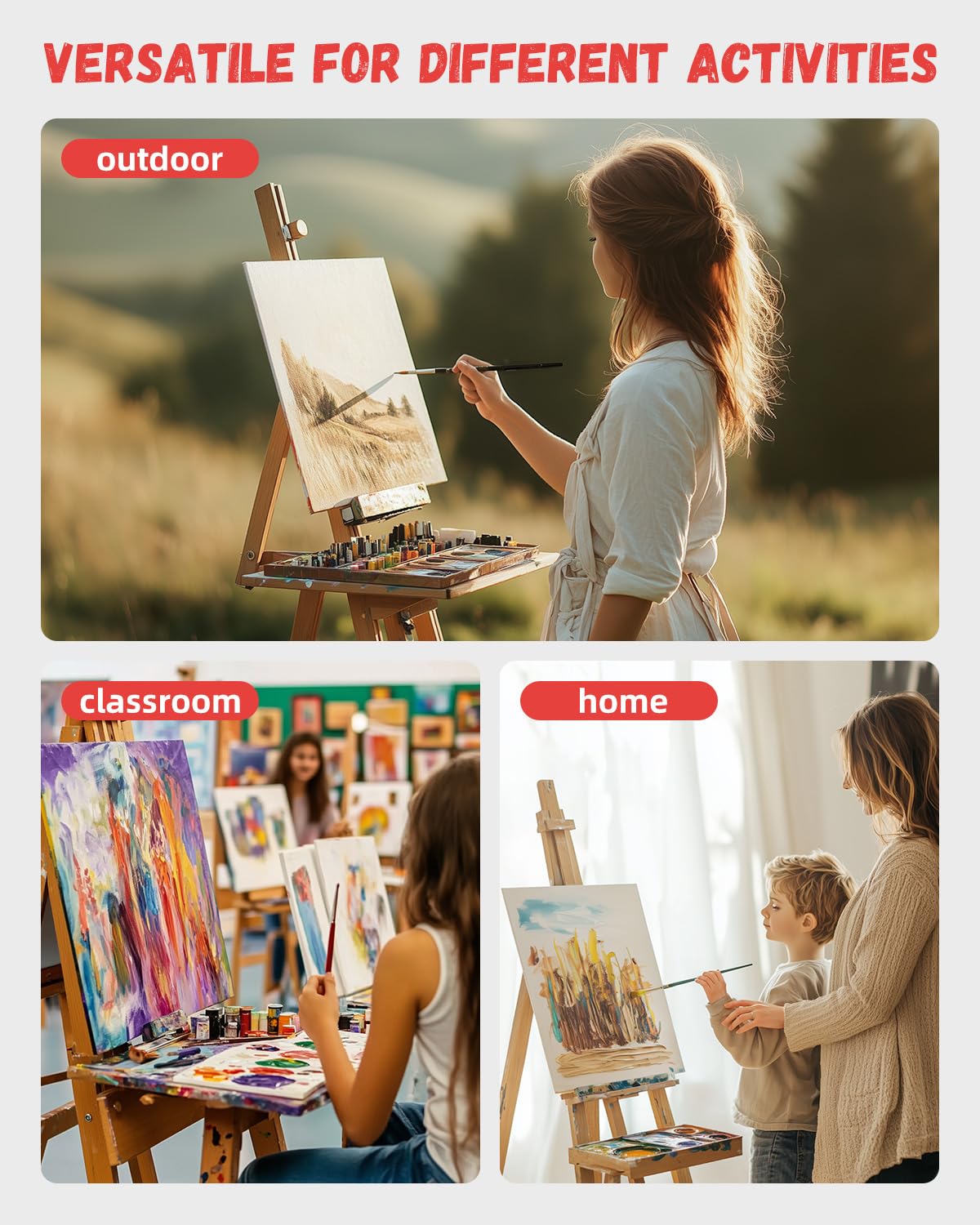 Simetufy 24 Pack 9 x 12 inch Flat Canvas Boards for Painting- 8oz Gesso Primed Acid-Free 100% Cotton Canvas Panels for Acrylics Oil Watercolor Tempera Paints