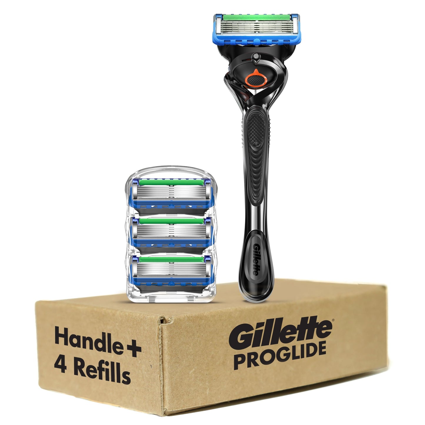 Gillette Fusion ProGlide Shaving Razor for Men, 1 Handle + 4 Blade Refills
