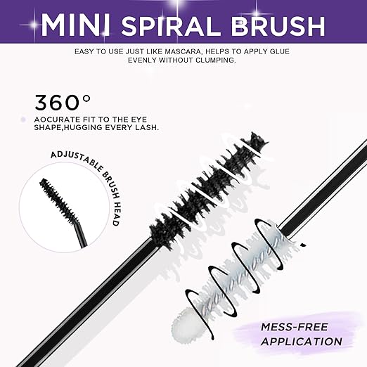 GAQQI Bond and Seal Lash Glue, Lash Cluster Glue Waterproof Eyelash Adhesive for Eyelash Clusters, Long-Lasting 72H+, Latex Free (Pack of 2)