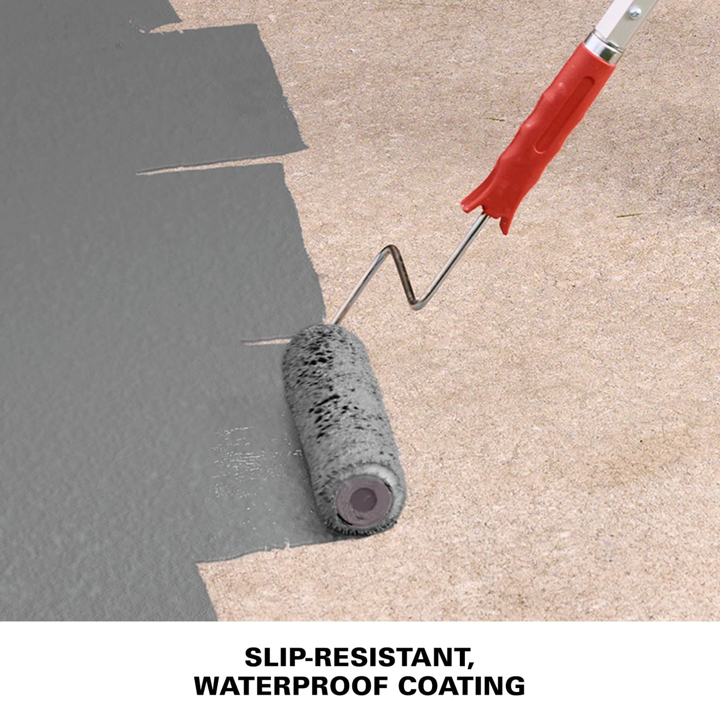 KILZ Over Armor Textured Solid Coating Resurfacer for Wood, Composite and Concrete Surfaces, Slate Gray, 1 Gallon