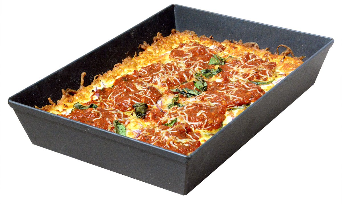 LloydPans Kitchenware 8 Inch by 10 Inch Detroit Style Pizza Pan - PSTK