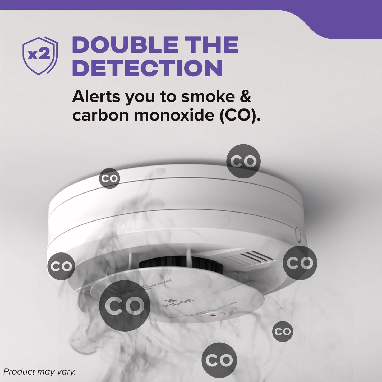 Kidde Hardwired Smoke & Carbon Monoxide Detector for Home, 10-Year Battery Powered, LED Notifications, 3-Pack
