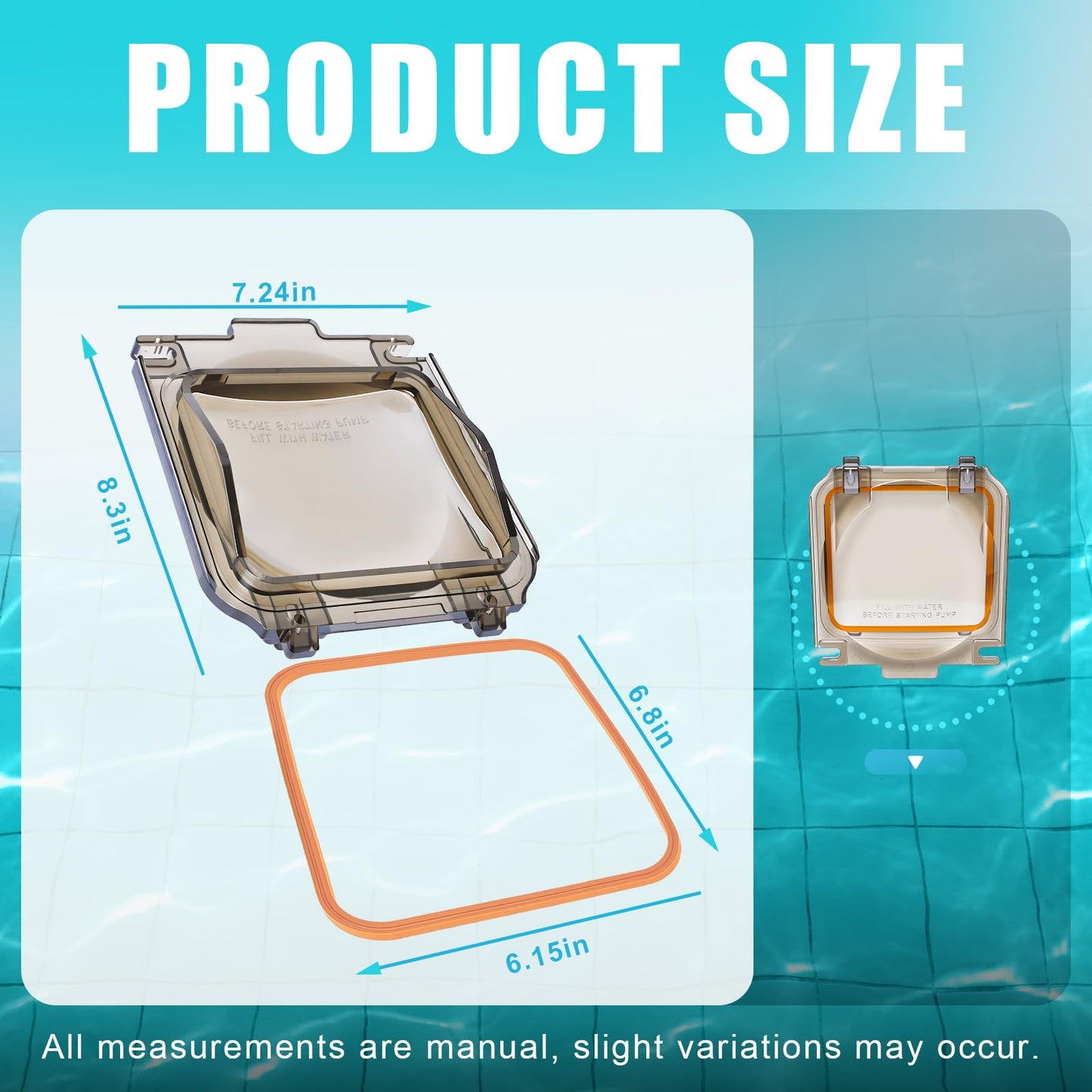 SPX1600D Pool Pump Strainer Cover Lid Compatible with Hayward Super Pump SP1600x5 SP1605x7 SP1607x10 SP1608X10 SP1610X15 SP2610X15XE SP2615X20XE W3SP2607X10A, Cover Lid Replacement with O-Ring