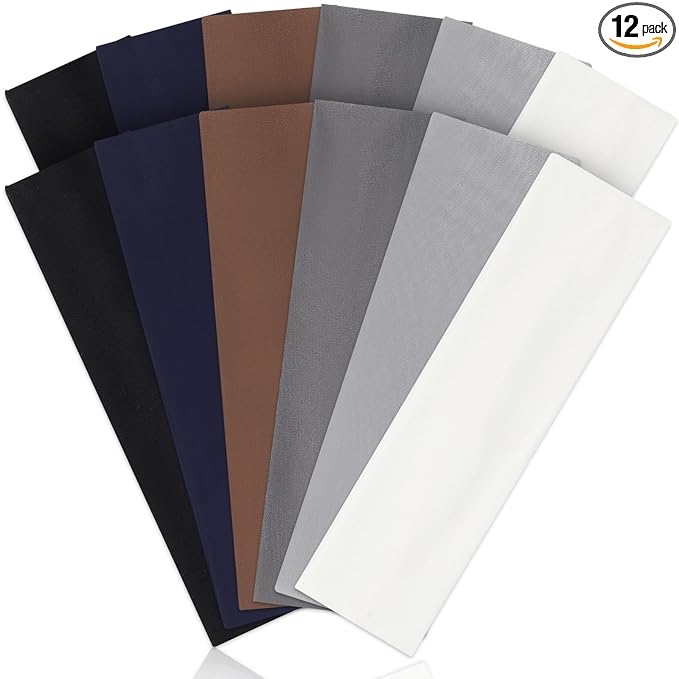 Panleding 12 Pack Headbands for Women, Elastic Soft Hair Bands for Workout, Yoga, Running, Fitness