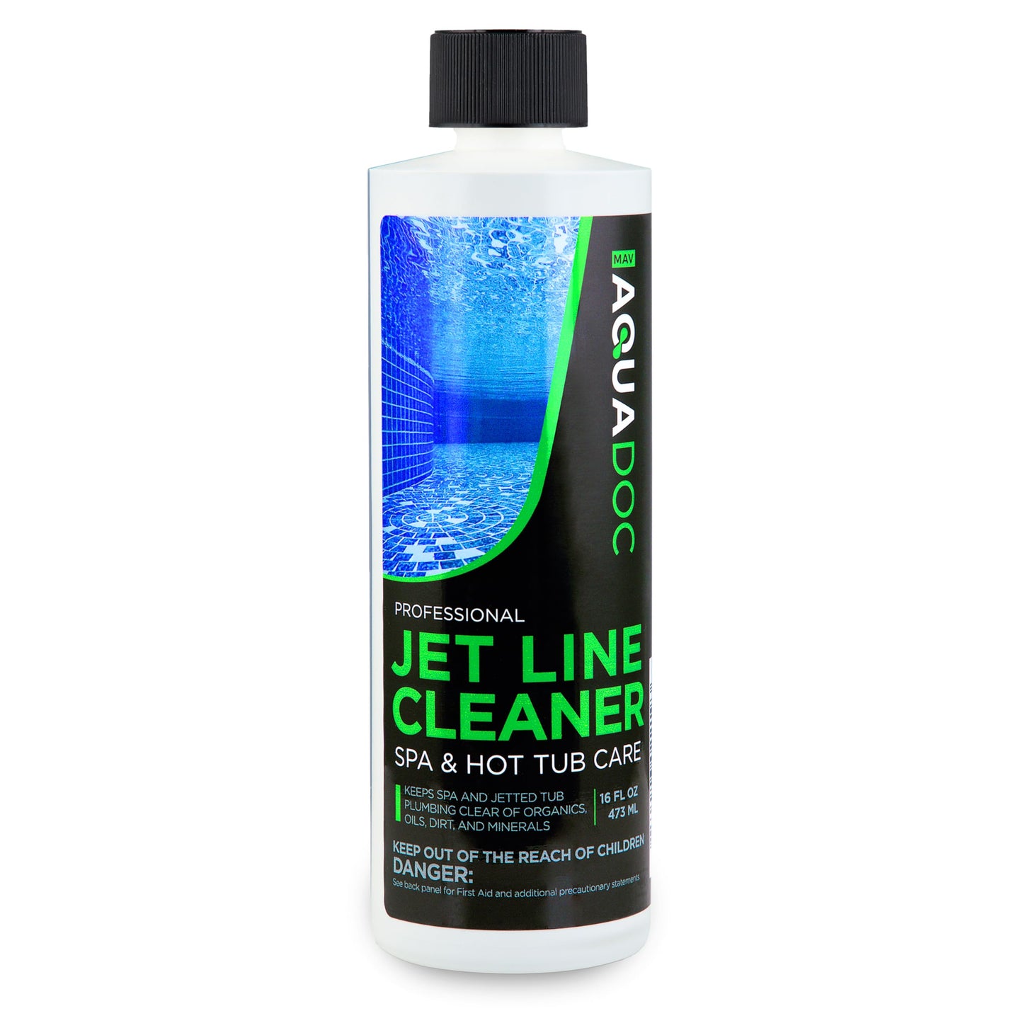 MAV AquaDoc Spa Jet Cleaner - Jet Line Cleaner for Hot Tubs & Jetted Tubs - Fast Acting Spa Flush (1 Pint)