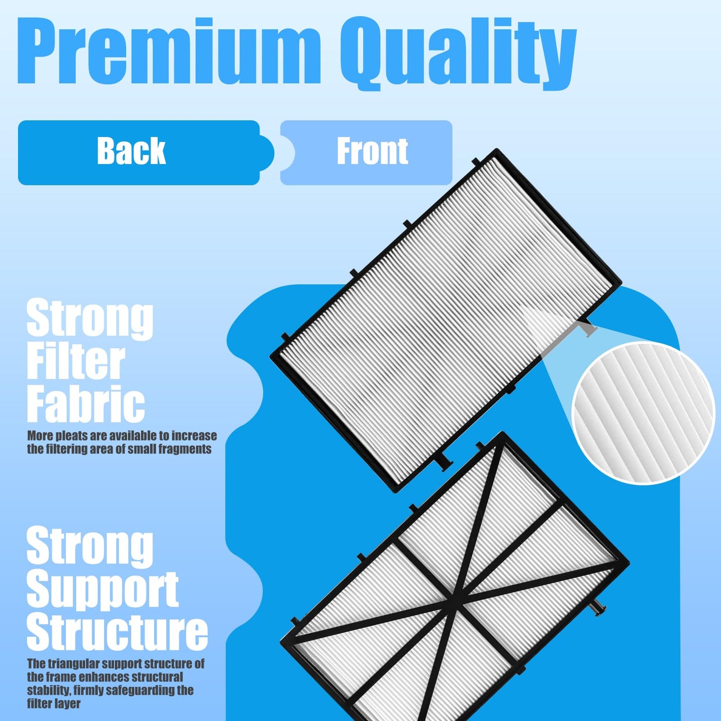 Funmit Ultra Fine Cartridge Filter Replacement for Dolphin Nautilus CC Plus, M200 / M400 / M500 Robotic Pool Cleaner Parts, Replaces Part # 9991432-R4, 4 Pack