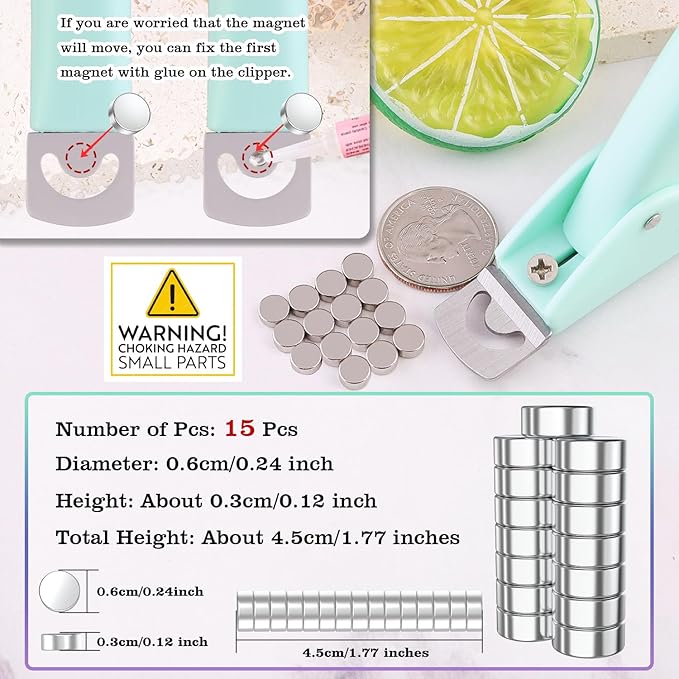 Green Adjustable Nail Clippers with Magnets Sizers for Acrylic Nails, Artificial Fake Nail False Nail Tip Cutter Trimmer Manicure Pedicure Sharp Blade Clip Tool For Salon Home Art Beauty