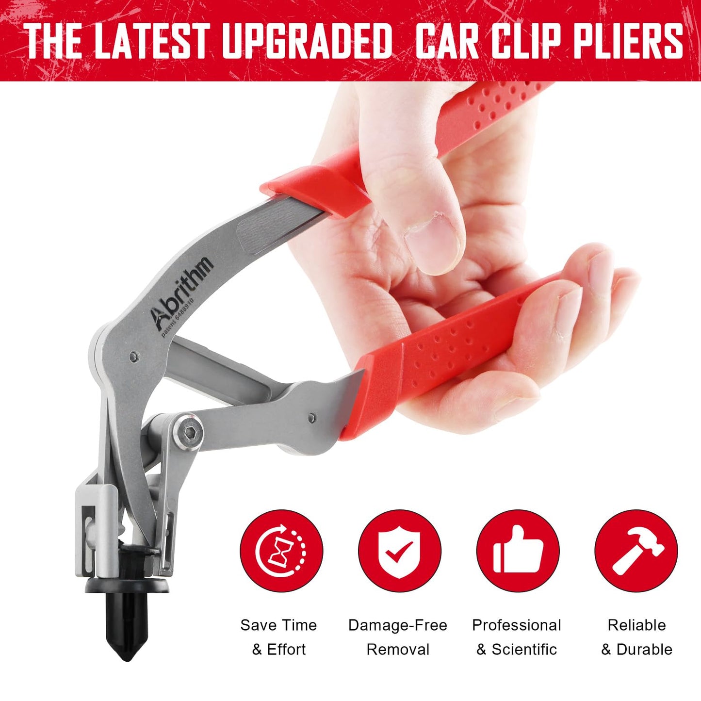 Car Clip Pliers, Panel Clip Removal Pliers, Professional Plastic Fastener Removal Tool for Removing Automotive Fasteners Clips Without Damage