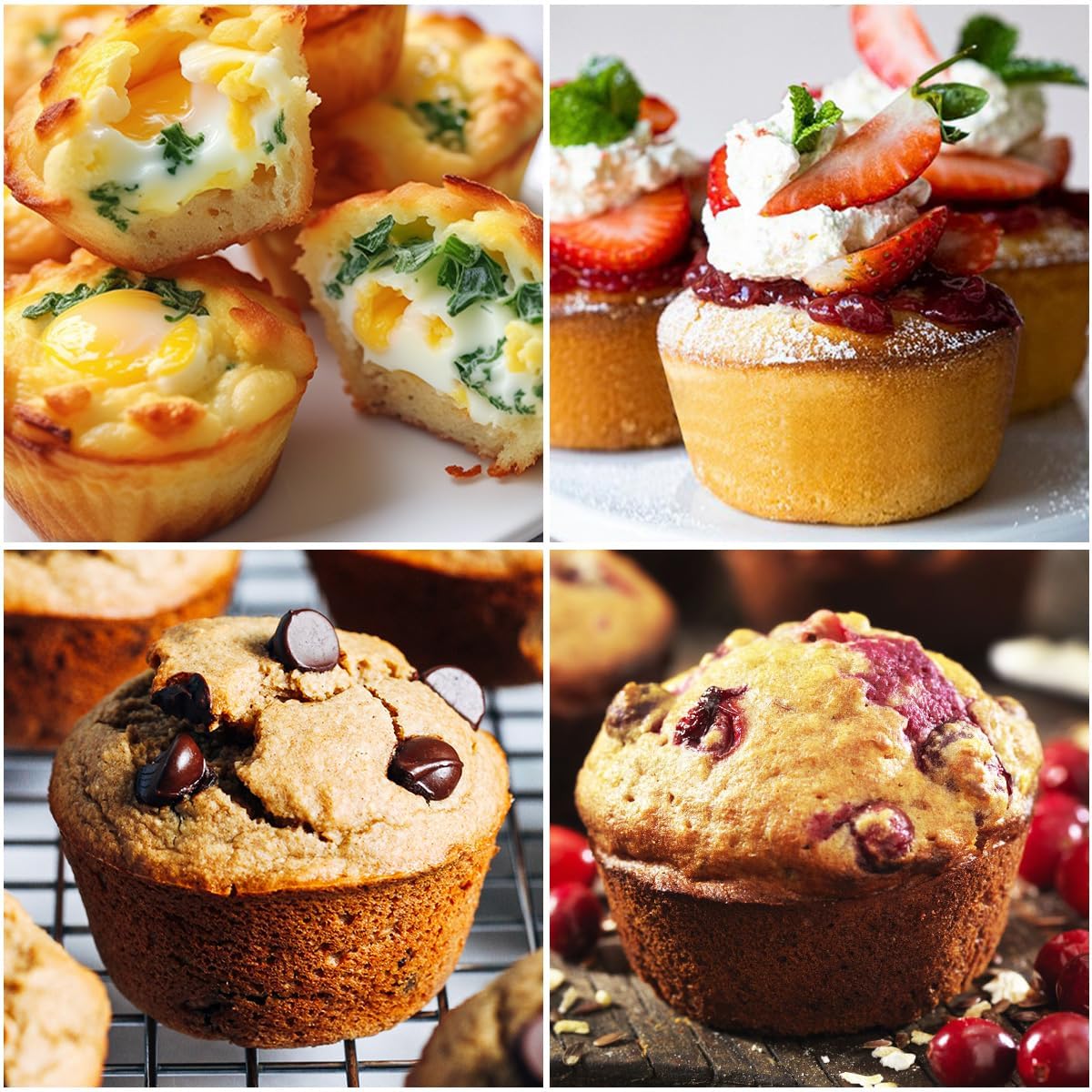 Large Muffin Pan, Metal Reinforced Frame 3.5 Inch Jumbo Silicone Muffin Pan Nonstick 6 Cups for Baking Jumbo Muffin, Frittatas, Jumbo Cupcakes 2 Pack Confetti
