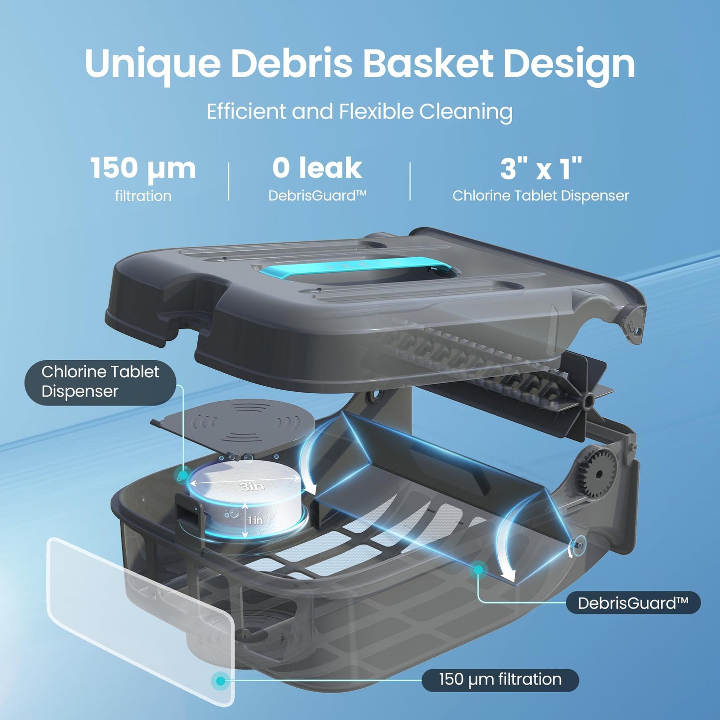 AIPER EcoSurfer S2 Solar Powered Pool Surface Skimmer Robot with APP Support, 24/7 Continuous Cleaning, Dual Charging Modes, Smart Obstacle Avoidance, 150-um Filtration, OTA Upgrade