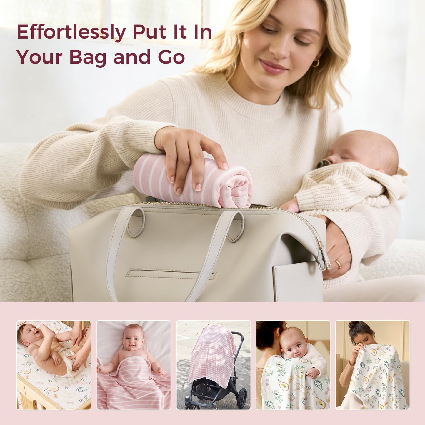 Momcozy Baby Towel with Hooded - Ultra Soft & Absorbent Large Bath Towel Set for Comfort & Gentle on Baby's Skin - Shower Gift & Bath Essential & Baby Registry Search for Newborn,Infant,Toddler,Kids