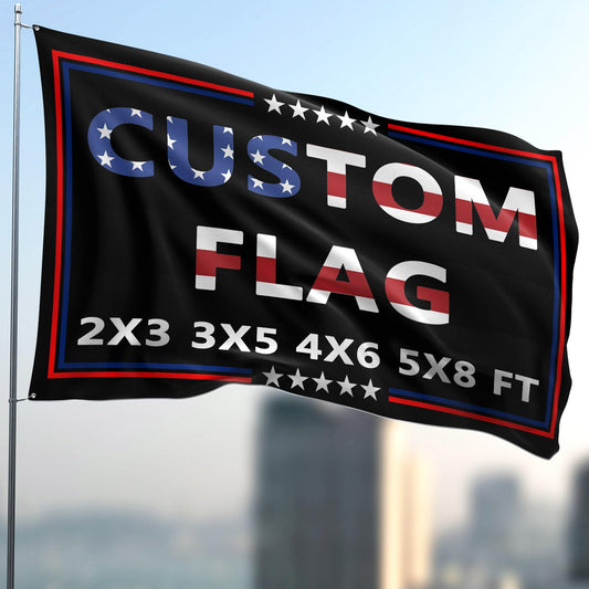 Custom Flag 2x3 Ft Double Sided Outdoor,Personalize Print Your Own Text/Photo/Logo,Custom Flags for Outside,Customized Indoor Outdoor Decoration