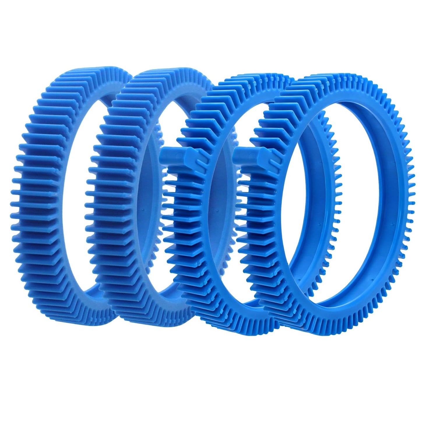 Pool Cleaner Tire Combo Kit for Hayward Pool Vacuums fit for Poolvergnuegen with Super Hump Front 896584000-143 and Rear Tires 896584000-082 Robot Vacuums(2pcs front tires + 2pcs back tires)