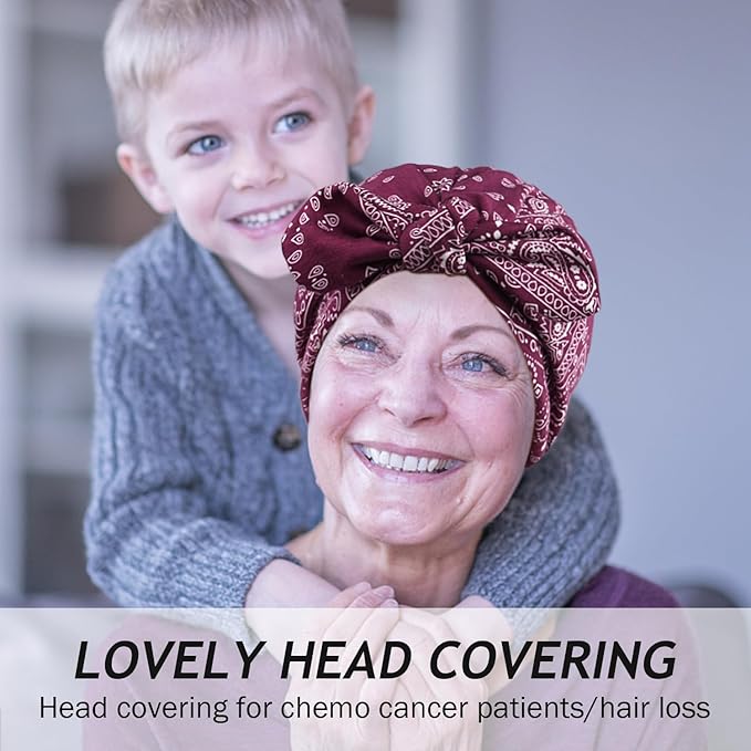 Ababalaya Satin Lined Beanies for Women Chemo Headwear Silky Lined Cotton Sleeping Cap