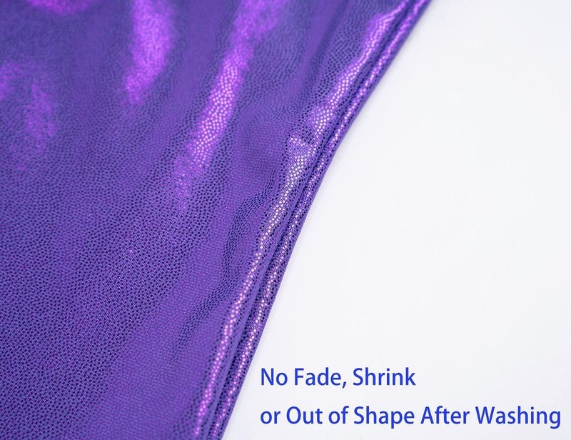 Domusgo Gymnastics Leotards for Girls 10-12 Years Old Purple Sparkly One Piece Tumbling Outfits