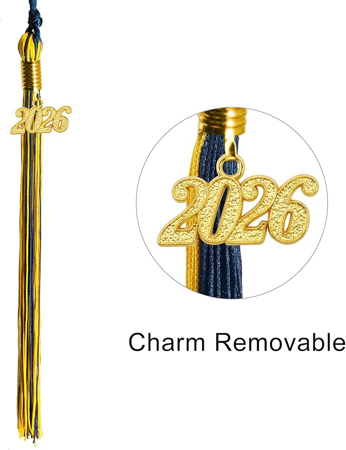 GraduationMall Matte Graduation Cap with 2026 Tassel for High School & Bachelor