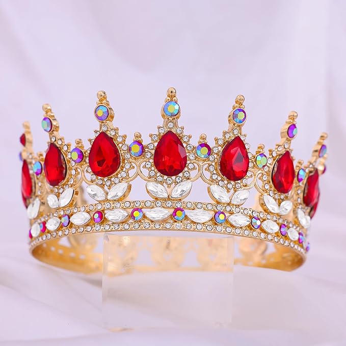 Queen Crown for Women Crystal Tiara for Women Rhinestone Wedding Headband for Bride Hair Accessories for Costume Birthday Party Prom Gifts