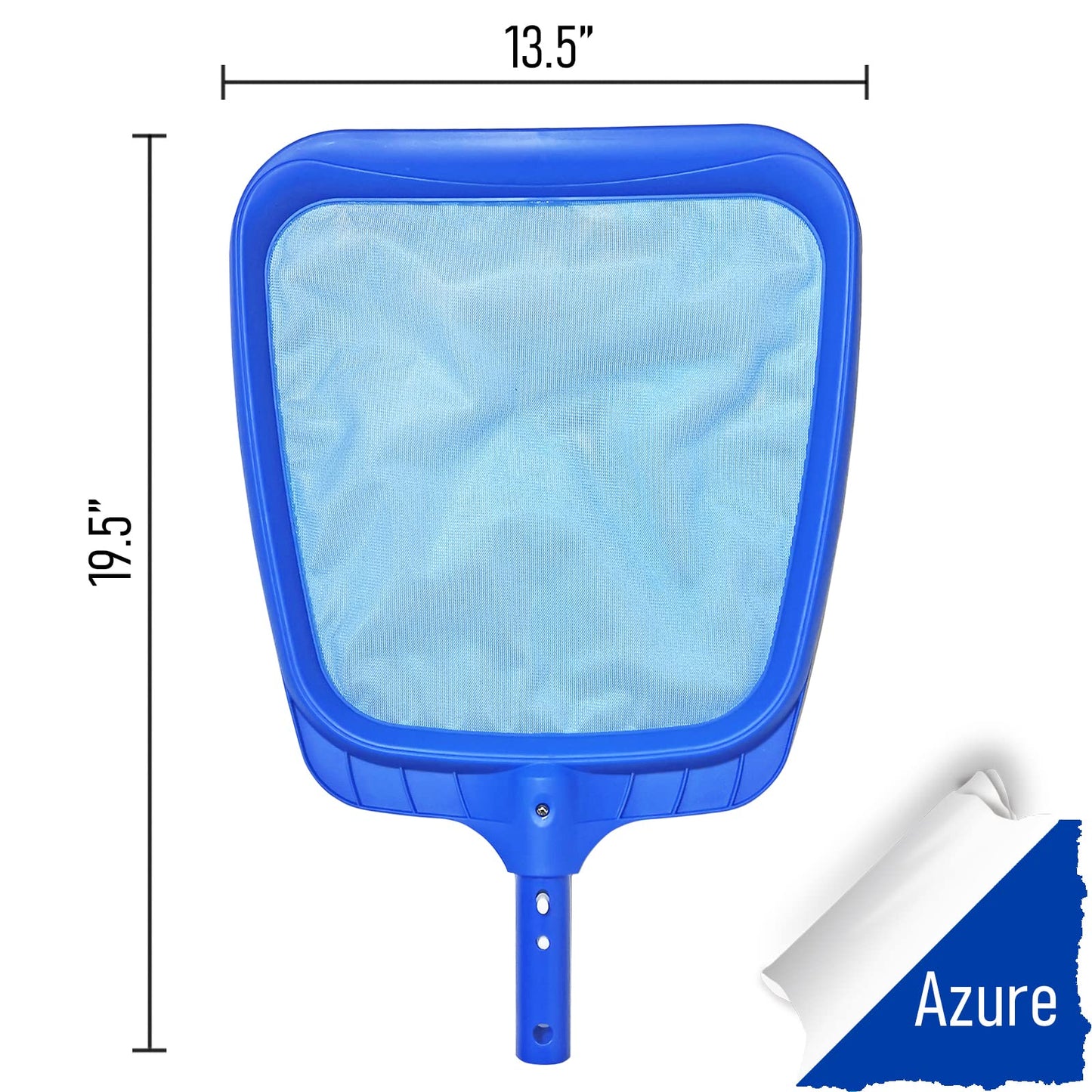 Poolvio Heavy Duty Swimming Pool Leaf Skimmer Net with Strong Reinforced Handle for Cleaning Swimming Pools, Hot Tubs, Spas and Fountains