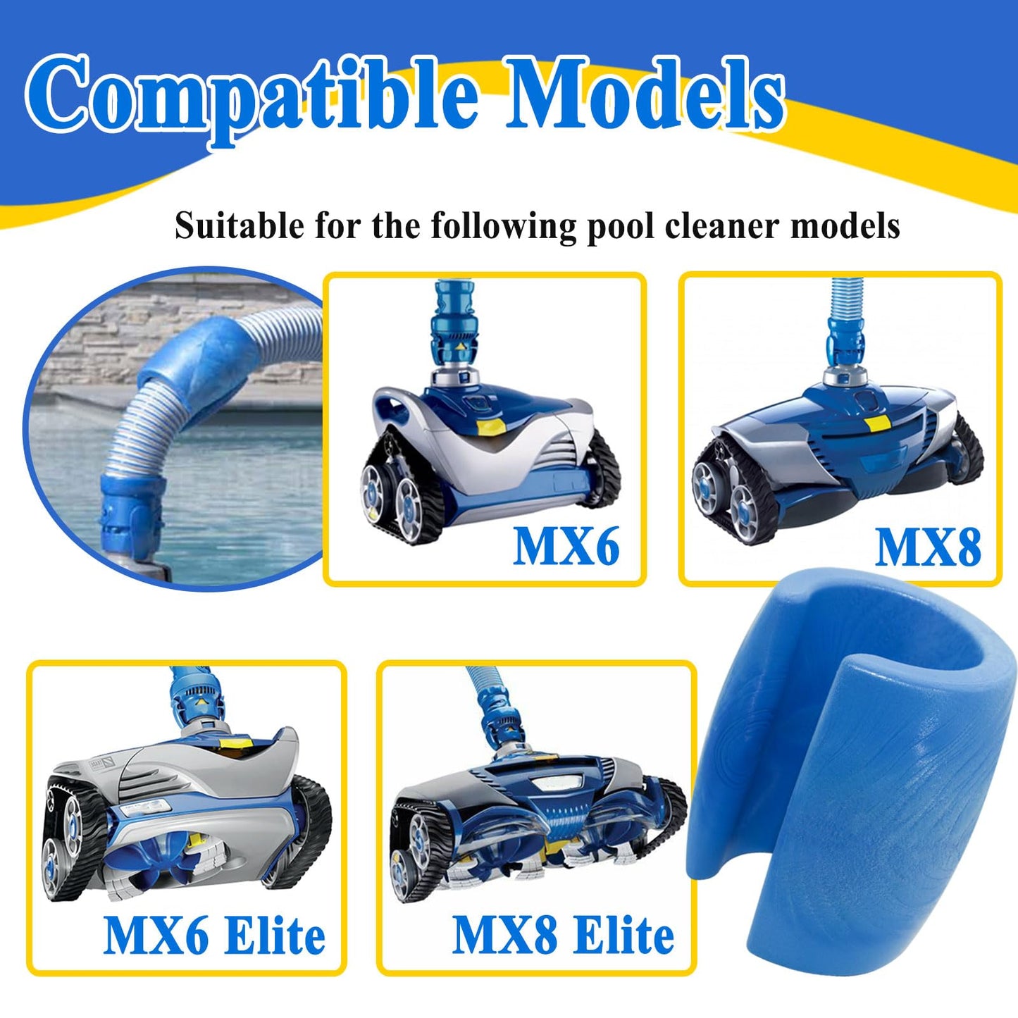 2Pcs R0526800 Hose Float Replacement for MX6/MX8 Cleaners, Helps Keep Pipe Upright