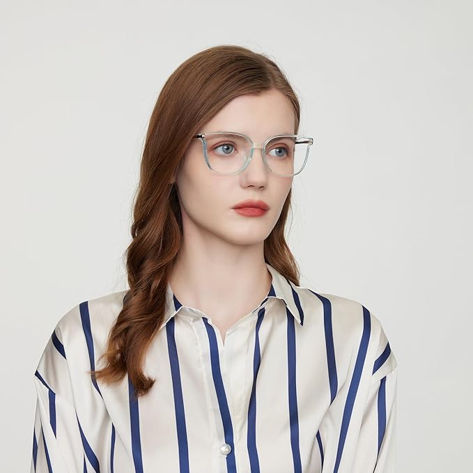 GUDVUE Blue Light Glasses For Woman, Computer Reading/Gaming/Phones Glasses, Anti Glare/UV400/Eye Strain