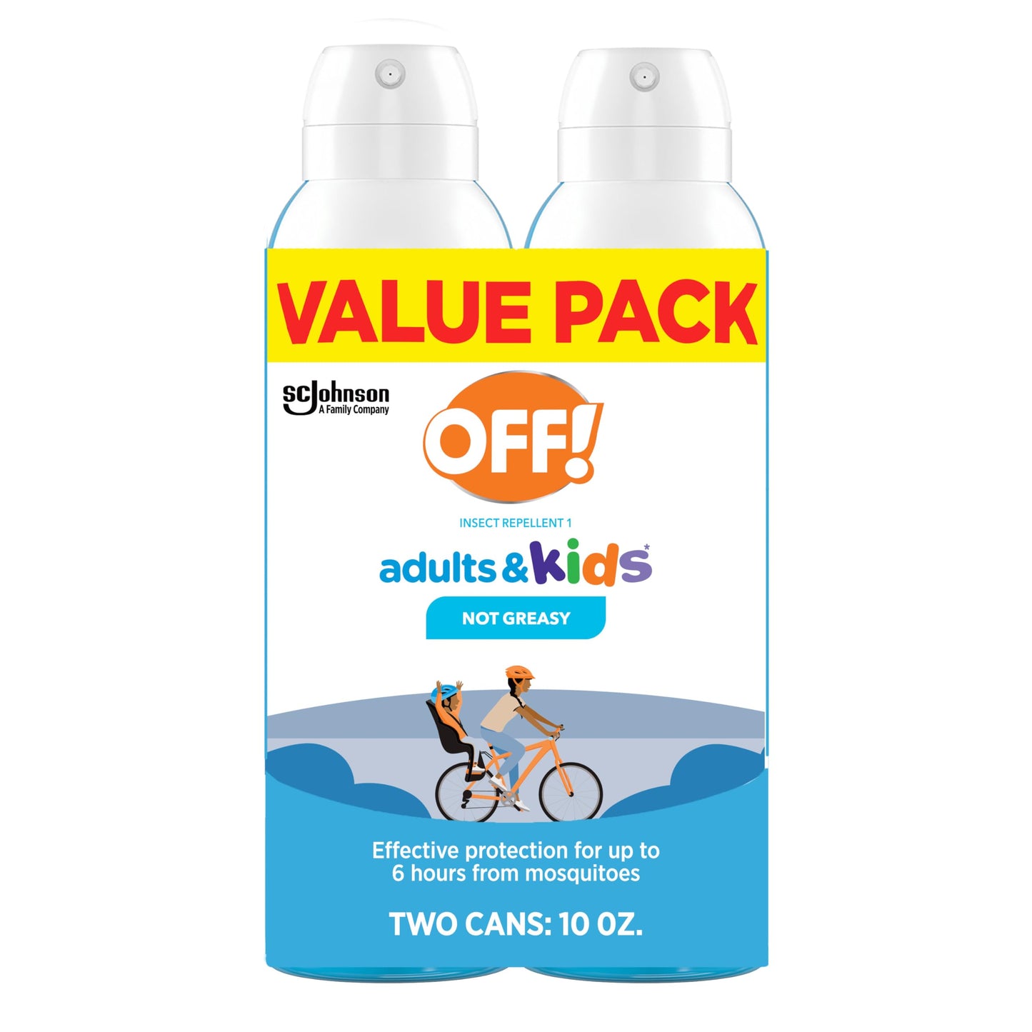 Off! Insect Repellent Aerosol for Adults & Kids, Fragrance-Free Picaridin Bug Spray for Everyday DEET-Free Protection from Mosquitoes and Ticks, 5 oz, (Pack of 2)