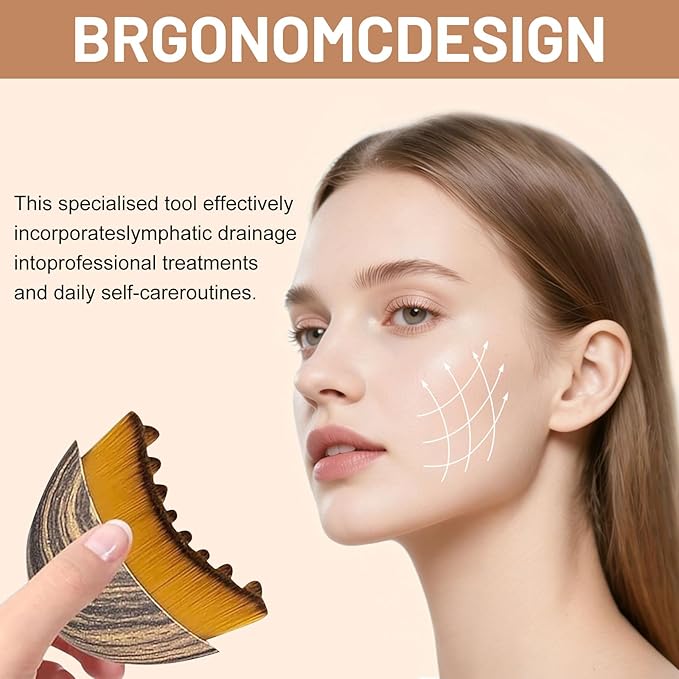 2026 New Lymphatic Contour Face Brush,Drainage Massager Facial Brush - Gentle Beauty Tool - Chin & Jawline Sculpting - for All Skin