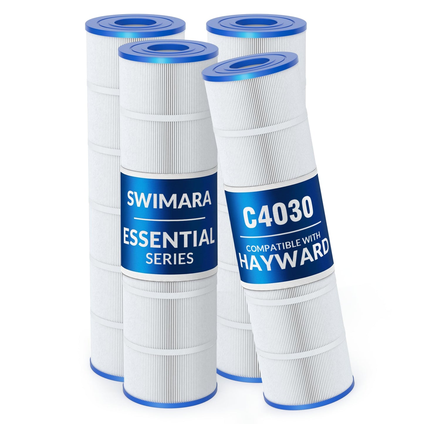Swimara Pool Filter Cartridge for Hayward Systems, Essential Series, Replacement for CX880XRE PA106, Compatible with SwimClear C4030 C4025, Cylindrical Fabric, 424 Sq. Ft., 4-Pack