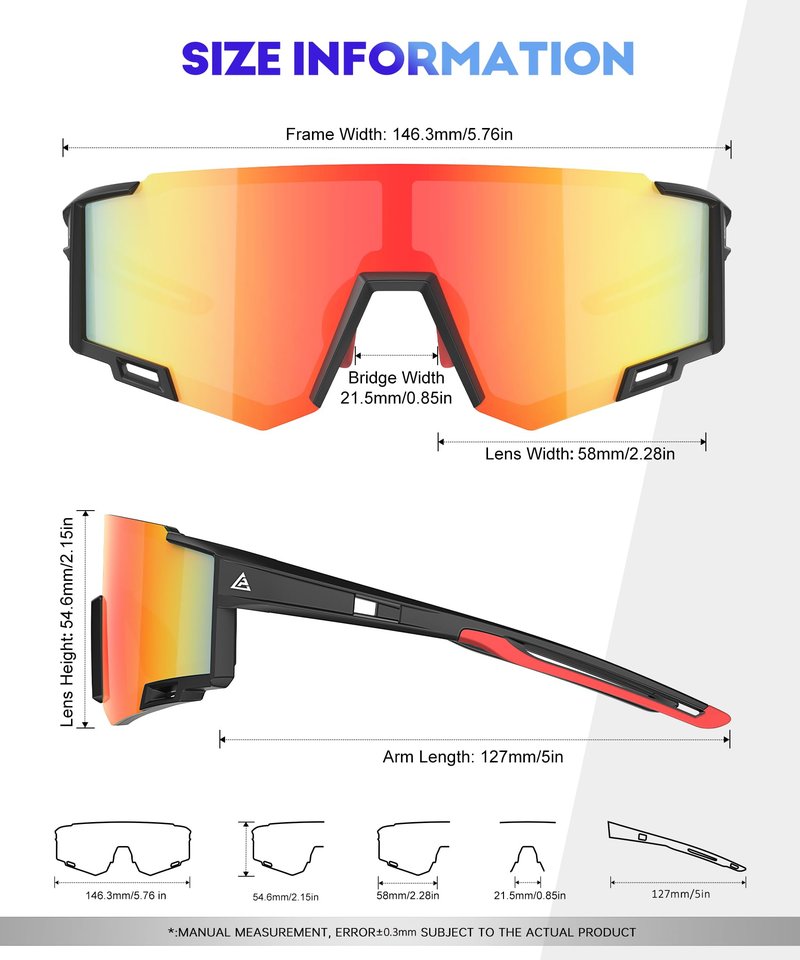 NSSIW Polarized Sunglasses-Men Sports Mens-Sunglasses: Running Sun Glasses Men Women Polarized UV Protection for Cycling