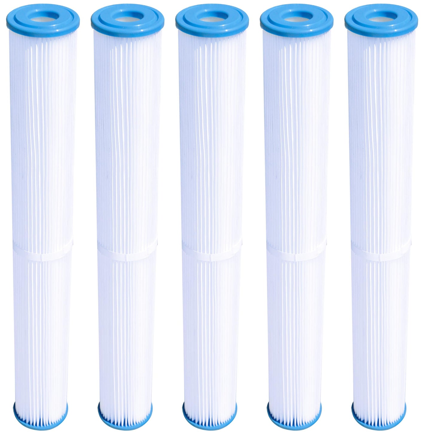 SWIMLINE HYDROTOOLS 5-Pack Above-Ground Pool Cartridge Filter Replacement, 8 Sq Ft Element