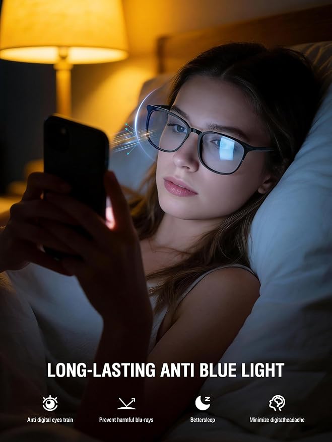 ANYLUV Blue Light Glasses for Woman Men, Womens Blue Light Blocking Glasses Computer Glasses Anti Eyestrain