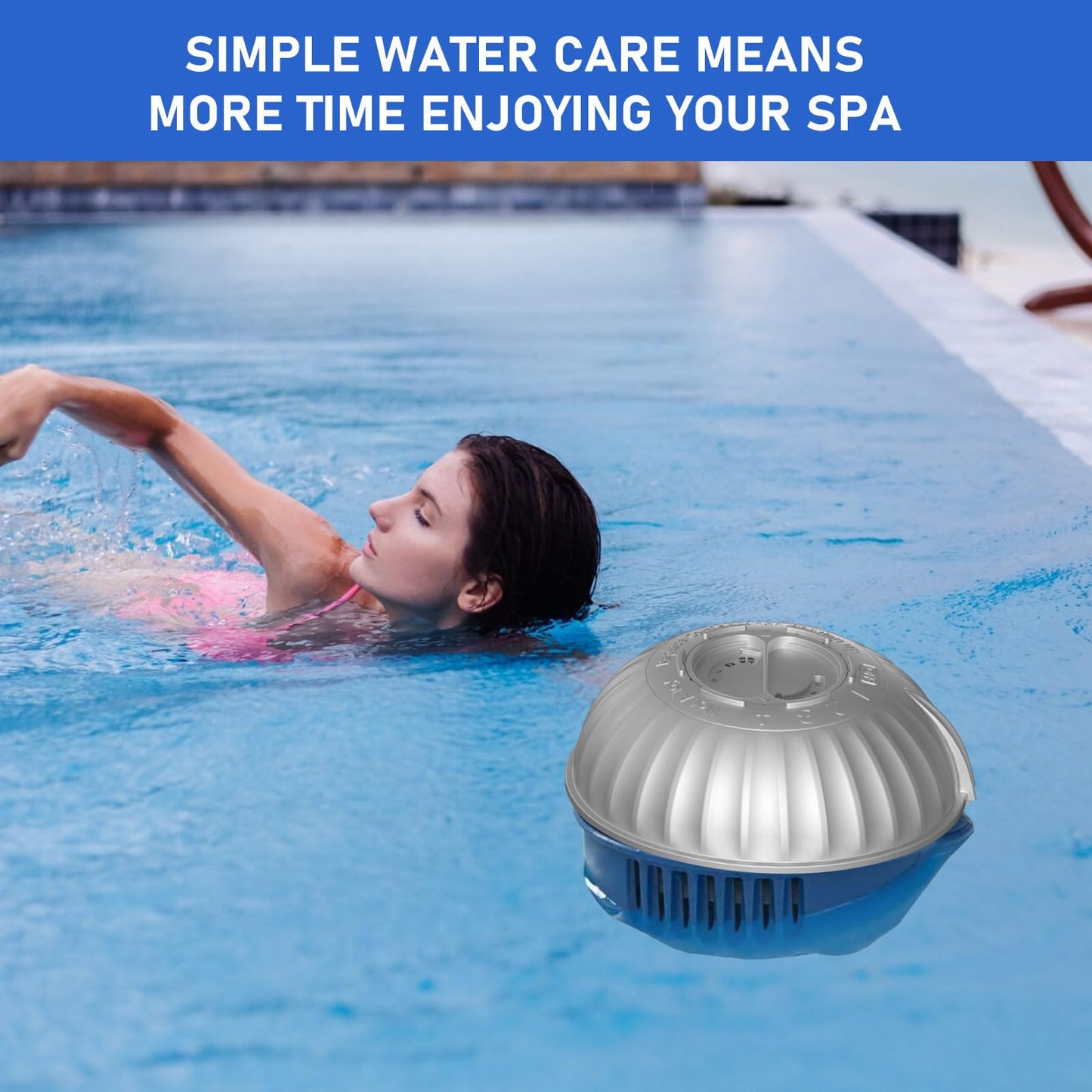 Vickmons Hot Tubs Replacement Cartridges Compatible with Frog @Ease Floating System SmartChlor Cartridges, Ideal for Hot Tubs Up to 600 Gallons, (5 Packs)