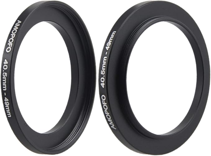 40.5mm to 49mm Camera Filter Ring/Adapter for 49mm UV, ND, CPL Filter, Metal Step-Up Ring
