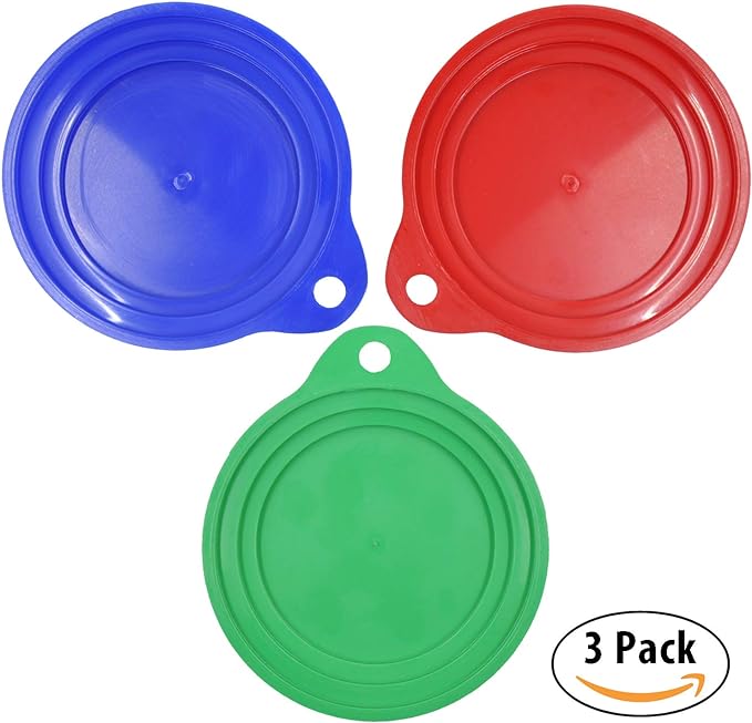 Keep Your Dog and Cat Food Fresh - Pet Food Can Cover Lids - Made in USA, Sold by Vets - Fits Small, Medium and Large Cans - BPA-Free