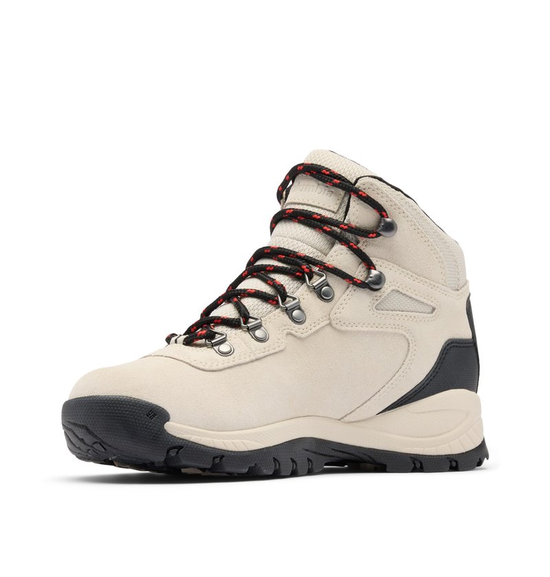 Columbia Women's Newton Ridge Plus Waterproof Amped, Cloud Grey/Poppy Red, 12