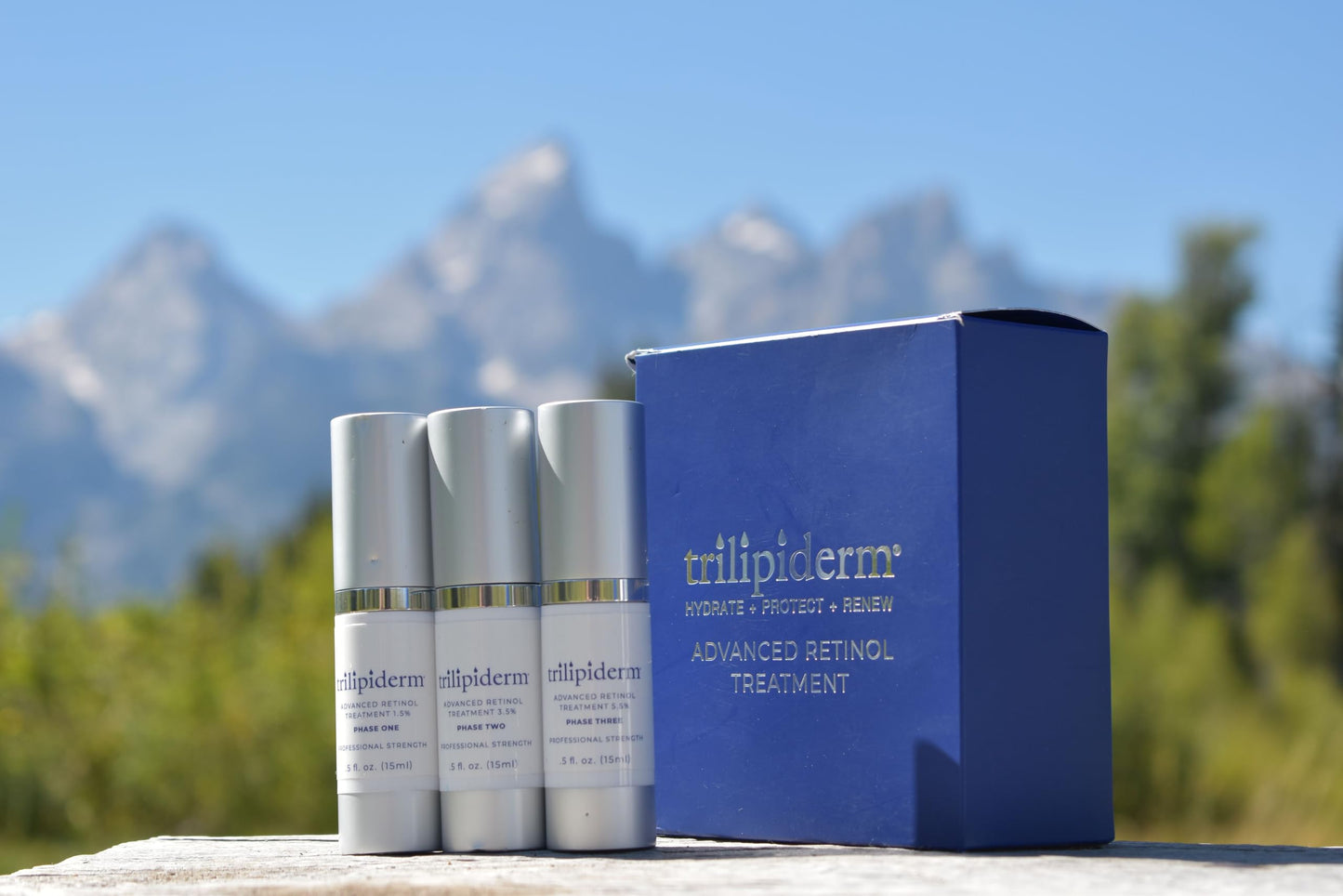 Trilipiderm Advanced Retinol Serum for Anti-Aging - 3 Phases (1.5%, 3.5%, 5.5%) - 5oz Each