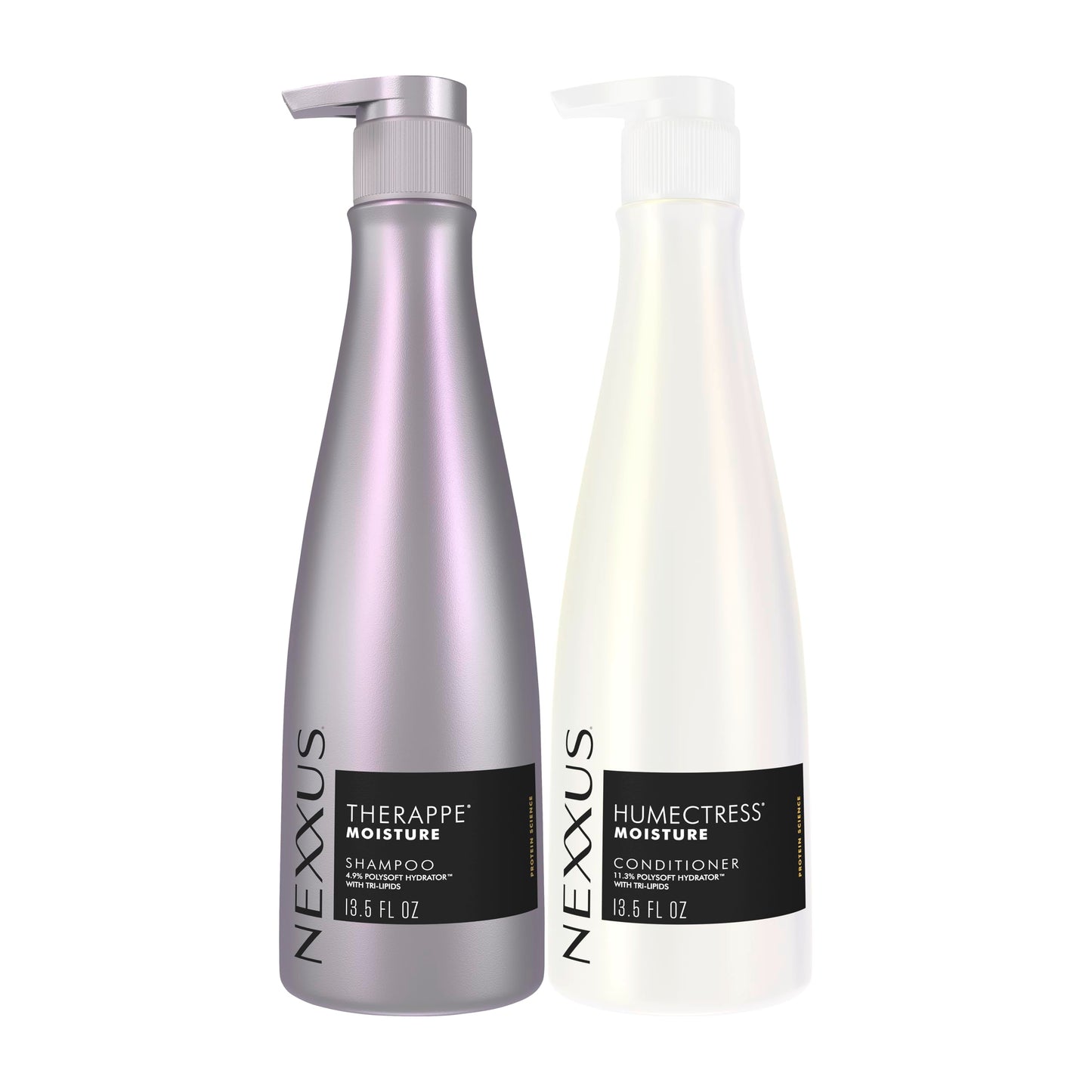Nexxus Shampoo and Conditioner Therappe & Humectress 2 Count for Dry Hair Care With Proteinfusion Blend for 24-hour Moisture 13.5 oz