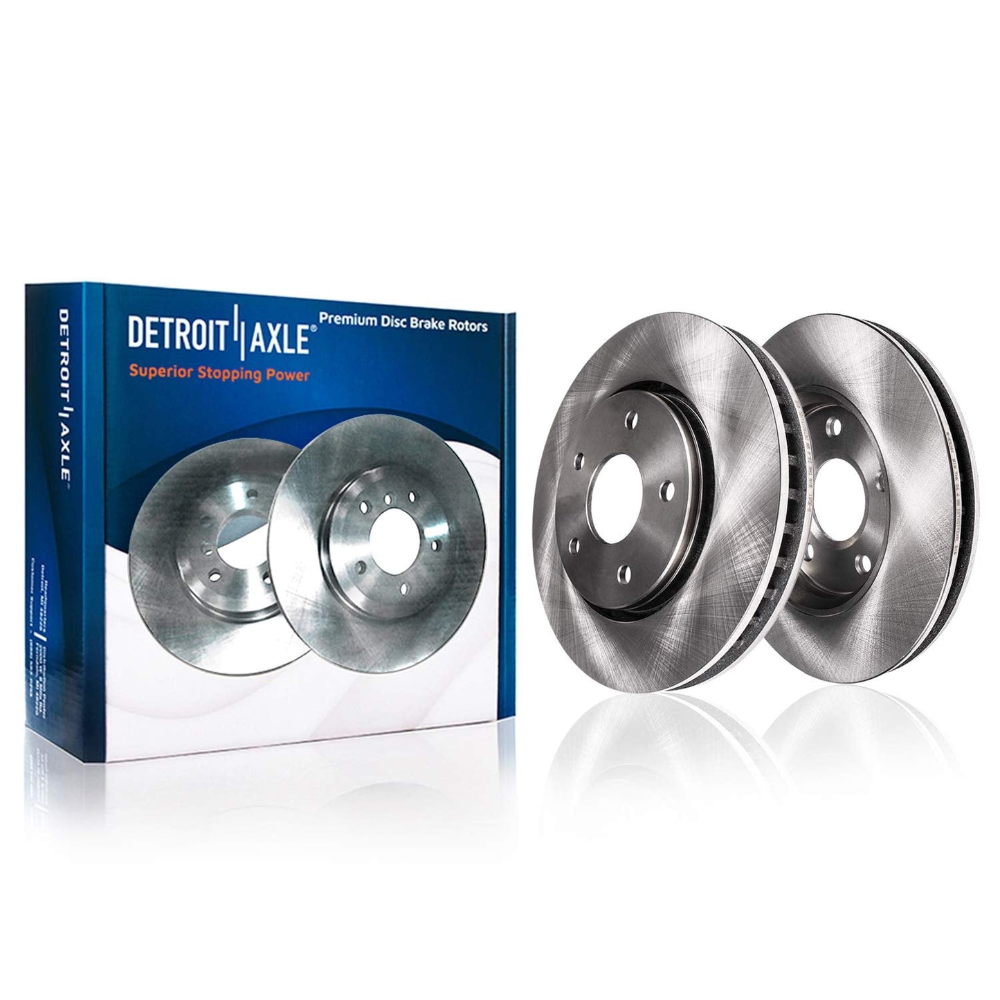 Detroit Axle - Front Brake Kit for Chevrolet Malibu Malibu Pontiac Grand Am Olds Alero Cutlass, Disc Brake Rotors Ceramic Brakes Pads Replacement [10.94" inch Rotors]