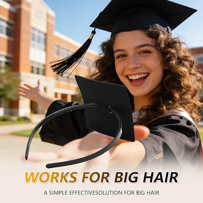 ZEYER Graduation Cap Headband for Women, Firm Anti-fall HairBand for Graduation Hat, Hat Accessories for Graduates, Students Ideal For Graduation Ceremonies