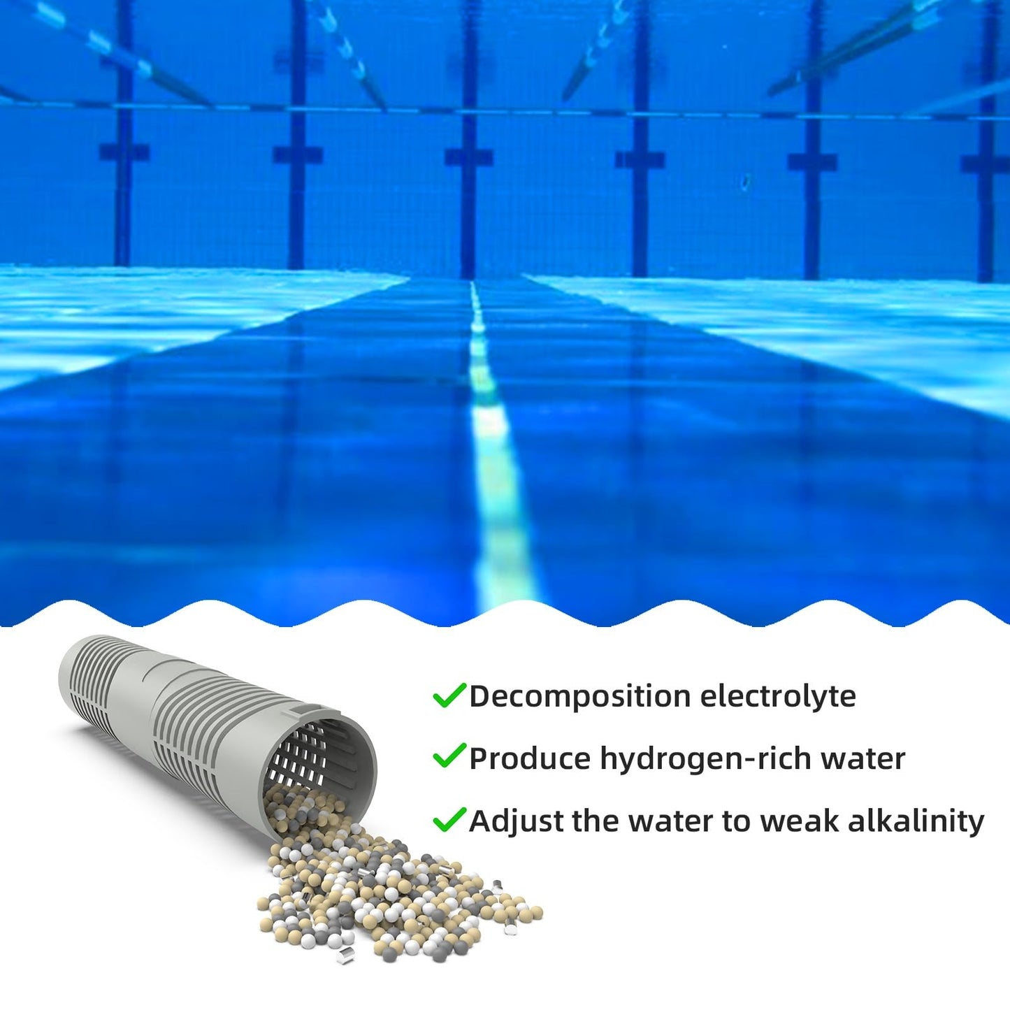 ROYOR Hot Tub Silver Ion Cartridge - Spa Mineral Sticks for Hot Tub, Spa Silver Ion Cartridge, 2 Pack