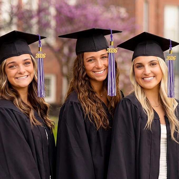 GraduationMall Single&Multiple Color Graduation Tassel with 2026 Year Charm 9"