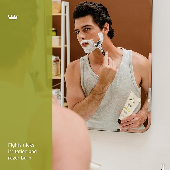 Cremo Sage & Citrus Shave Cream,Astonishingly Superior Ultra-Slick Shaving Cream for Men,Fights Nicks,Cuts and Razor Burn,6 Fl Oz,(Pack of 2)