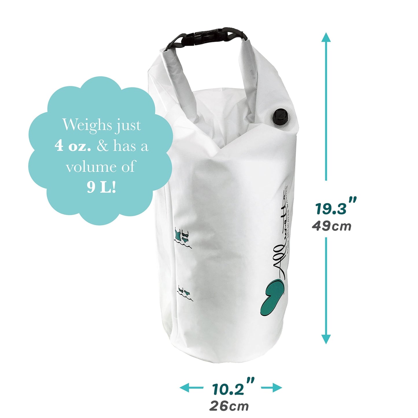 Allurette Portable Delicates Wash Bag - Gentle Hand-Wash Alternative for Merino, Silk & Lingerie - Ideal for Travel, Sink Washing & Small Loads